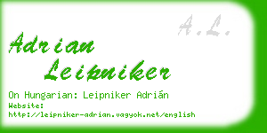 adrian leipniker business card